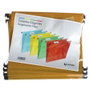 Grafoplas Carpeta colgante Kraft con visor superior para Folio, pack de 50 unidades